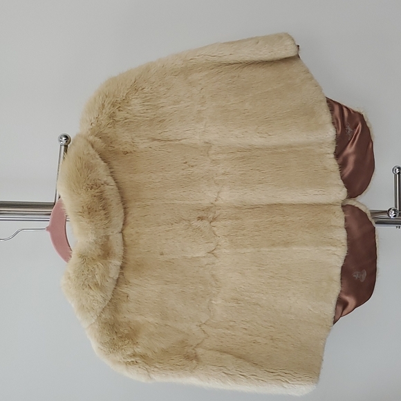 Blonde Vintage Mink Shawl - Picture 5 of 6